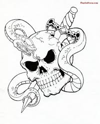 Automatically trace photos and pictures into a stencil, pattern, line drawing, or sketch. Tattoo Skull Drawing Ideas Happy Emotion