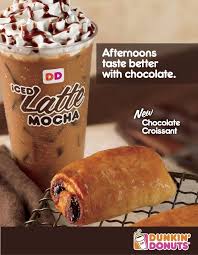 Get Your Chocolate Fix With Dunkin Try The New Chocolate Croissant And Top It Off With A Nice Cold Latte Moc Chocolate Croissant Mocha Chocolate Hot Dog Buns