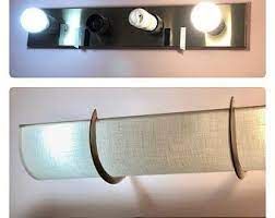 Maybe you would like to learn more about one of these? 20 Linen Shade Covers Old Fashioned Vanity Lights Aka Etsy Bath Light Fixtures Hollywood Lights Vanity Light Shade