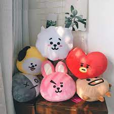 Bt21 Official Merchandise By Line Friends Chimmy Smile Decorative Throw Pillows Cushion 16 5 Inch Bantal Ide Dekorasi Ide Dekorasi Kamar