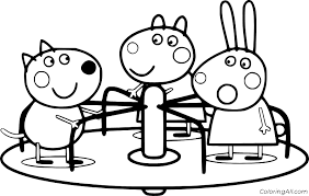 Suzy sheep, rebecca rabbit, danny dog, candy cat, pedro pony, zoe zebra, emily elephant, freddy fox, wendy wolf, gabriella goat, molly mole, belinda bear, delphine donkey, peggi, and pandora panda, mandy mouse, simon squirrel! Peppa Pig Coloring Pages Coloringall