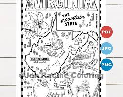 West Virginia Coloring Page From The United States Of America Coloring Book Find On Book On Amazon And Coloring Pages Printable Coloring Pages Coloring Books