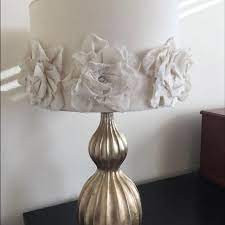 Two lamps bought from pier 1. Best Pier 1 Imports Hayworth Rosette Smoke Table Lamp For Sale In Menifee California For 2021
