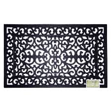 Smith Hawken Decorative Black Rubber Door Mat Rubber Door Mat Door Mat Contemporary Door Mats