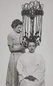 Gallia Hair Dryer 1935 Photo Noir Et Blanc Photo Vintage Photos