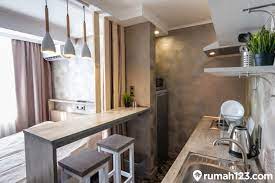 Dengan ukuran 2.5 x 3.5 m ini area dapur bisa anda desain secara apik mulai dari pemilihan material kayu untuk penggunaan kitchen set. 11 Desain Dapur Minimalis Yang Cocok Untuk Apartemen Dan Rumah Subsidi Rumah123 Com