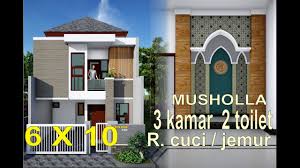 Berikut ini merupakan kumpulan desain rumah milik indo design center dengan kategori rumah hunian minimalis 2 lantai. Rumah Minimalis 6x8 Meter 3 Kamar 2 Toilet Musholla Laundry Room Di Lahan 6x10 Meter Youtube