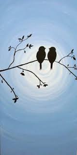 60 Ideas Painting Ideas Easy Beginner Love Shadow Painting Silhouette Art Art Painting