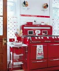 Red Kitchen Red Kitchen Decor Vintage Kitchen Decor Retro Kitchen