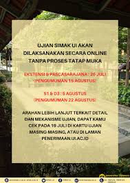 Pendaftaran dilakukan secara online di web ui dengan membuat akun pada website tersebut. Simak Ui On Twitter Detail Mekanisme Ujian Akan Dijelaskan Di Kartu Ujian Masing Masing Atau Dimumkan Lebih Lanjut Pada Laman Https T Co U8bizexaos Jaga Fokusmu Tetap Belajar Mempersiapkan Diri Menghadapi Simak Ui Contoh Soal Simak