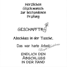 Man muss sich in den verschiedensten situationen beweisen, seinen mann, seine frau stehen. Efco Clear Stamps Gluckwunsch Zur Bestand Prufung 4511181 Kaufen