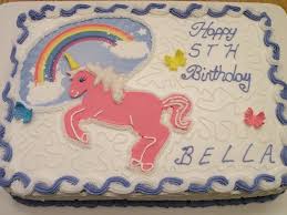 Cake wrecks came up with this really cute idea. Unicorn And Rainbow Birthday Cake Cakecentral Com