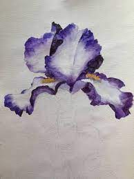 How To Paint Iris Flowers In Acrylic Google Search Iris Painting Acrylic Painting Flowers Flower Painting