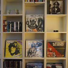 The open backed kallax units are the ideal size for storing 12 vinyl, and the vertical dividers mean you don't have too many records leaning on. Platten Billy On Twitter Plattenbilly Record Store Style Storage In Ikea Billy Bookcases Http T Co Ocxsudrr74