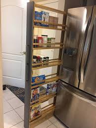 I am using this system not only for the slide out pantry, but also for organizing the refrigerator and the kitchen cabinets. Do You Have Unused Space Gap Beside Fridge Shower Washer And Dryer Now You Can Ha Kitchen Pantry Design Interior Design Kitchen Small Diy Kitchen Storage
