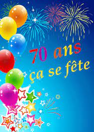 Carte 70 Ans Ça Se Fête : Envoyer Une Vraie Carte Anniversaire 70 Ans Dès  0,99€ - Merci Facteur
