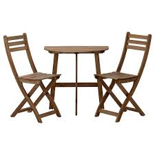 Tarno Table 2 Chairs Outdoor Black Acacia Gray Brown Stained Light Brown Stained Steel Outdoor Folding Chairs Outdoor Chairs Folding Chair