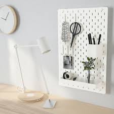 Skadis Pegboard Combination White 14 X4 X22 Order Today Ikea Home Office Furniture Ikea Pegboard Peg Board