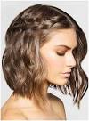 Wavy Hair With Braids On Top