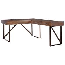 Signature Design By Ashley Starmore L Shaped Home Office Desk With Usb Ports Royal Furniture L Shape Desks