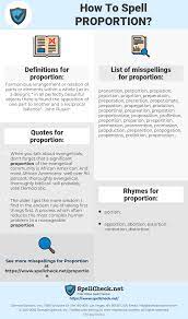 How do you find proportion? How To Spell Proportion And How To Misspell It Too Spellcheck Net