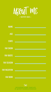 Free Instagram Story Templates Pretty Darn Cute Design