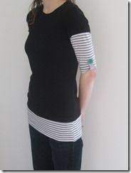 Monkey See Monkey Do Upcycled Button Sleeve Shirt Refashion Clothes Upcycle Clothes Altering Clothes