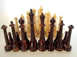 Vintage Chess Set Chess Pieces Wood Chess Chess Board
