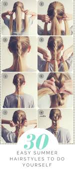 This elegant white floral accessory has turned a simple side swept low ponytail into a gorgeous hairdo. 30 Easy Summer Hairstyles To Do Yourself Easy Summer Hairstyles Hair Styles Summer Hairstyles