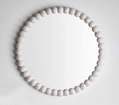 Wood Ball Mirror In 2020 Beaded Mirror Kids Mirrors Pottery Barn Kids