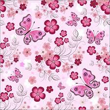 Pink Flower Border Pink Seamless Floral Pattern With Flowers And Butterflies Vector Flower Pattern Design Flower Drawing Butterflies Vector