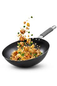 Buy Bluevel 100% Pure Sheet Iron Multi Flat Wok with Silicone Handle - 1800 ML, 24.5 Cm | Pan & Pots Online at Best Prices – Annachy