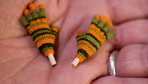 While people used to knit to create things, whether it be a pair of socks or a blanket, today, knitting experts are pushing it as a meditative process—a way to keep phones out of hands and minds busy. Bloomington Artist Althea Crome Knits Goods In The Small Small World Of Miniatures