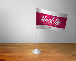 3 Desk Flags Free Psd Mockups Free Mockup Mockup Free Psd Free Mockup Mockup
