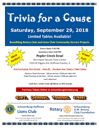 As part of that, we got word. Save The Date September 29th Trivia For A Cause Fundraiser Rotary Club Of Schaumburg A M