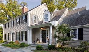 More images for colonial with farmers porch » 1960s Garrison Colonial Update Black Windows Metal Roof Farmers Porch