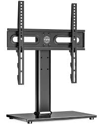 Flat panel tv stands with mounts are perfect for attracting crowds and displaying your custom videos and advertisements. Fitueyes Universal Swivel Table Top Pedestal Tv Stand With Bracket For 27 55 Inch Tvs Height