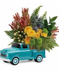Celebrate and remember the lives we have lost in beaver, utah. Teleflora S Timeless Chevy Pickup In Ogden Ut Flower Delivery Father S Day Flowers Flower Gift