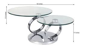 Umana modern round glass and faux crystal coffee table by orren ellis $1,299.99 free extendable glass coffee table can offer you many choices to save money thanks to 15 active results. Canadian Ring Extendable Coffee Table Silver Walmart Canada
