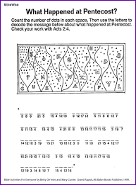 When it gets too hot to play outside, these summer printables of beaches, fish, flowers, and more will keep kids entertained. What Happened At Pentecost Puzzle Kids Korner Biblewise