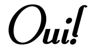 Oui French Word Wall Decal Bathroom Wall Sticker Whimsidecals