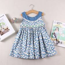Comprar Roupas De Meninas Summer Wear New Pattern Fashion Sleeveless Dress Toddler Girls Flower Dress Cotton Dress Kids Clothing Dress Girl
