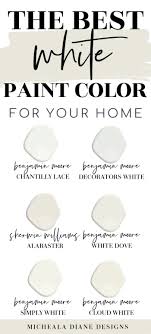 Kitchens look best with white, gray, blue, red, yellow, or green. The Best White Paint Colors Micheala Diane Designs