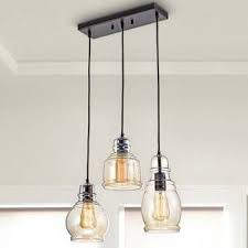 Birch Lane Pendant Lights Pruett Cognac 3 Light Cluster Bell Pendant With Images Farmhouse Pendant Lighting Pendant Lighting Farmhouse Pendant