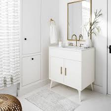 Despite the general arrangement of most bathrooms, the vanity may not actually be what you think it is. Mid Century Single Bathroom Vanity 31 5 White