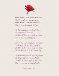 A Red Red Rose By Bishopston Fine Art Rose Poems Poems Small Poems