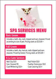 Due to rising gas prices we must stay in these driving zones. 35 Best Pet Grooming Price Menus Lists Ideas Pet Grooming Business Dog Grooming Business Dog Grooming