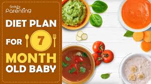 7 months old baby food chart along with recipes