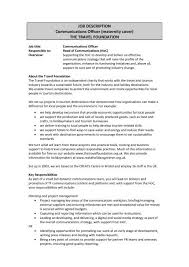 What does a marketing director do? Job Description Communications Officer The Travel Foundation