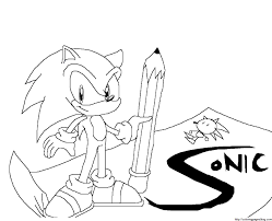 Sonic and amy coloring pages are a fun way for kids of all ages to develop creativity, focus, motor skills and color recognition. Free Printable Sonic The Hedgehog Coloring Pages For Kids